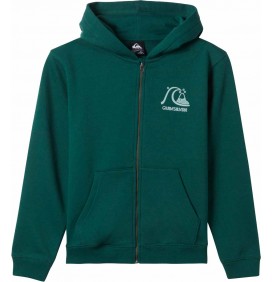 Felpa Quiksilver Graphic Zip Youth Forest