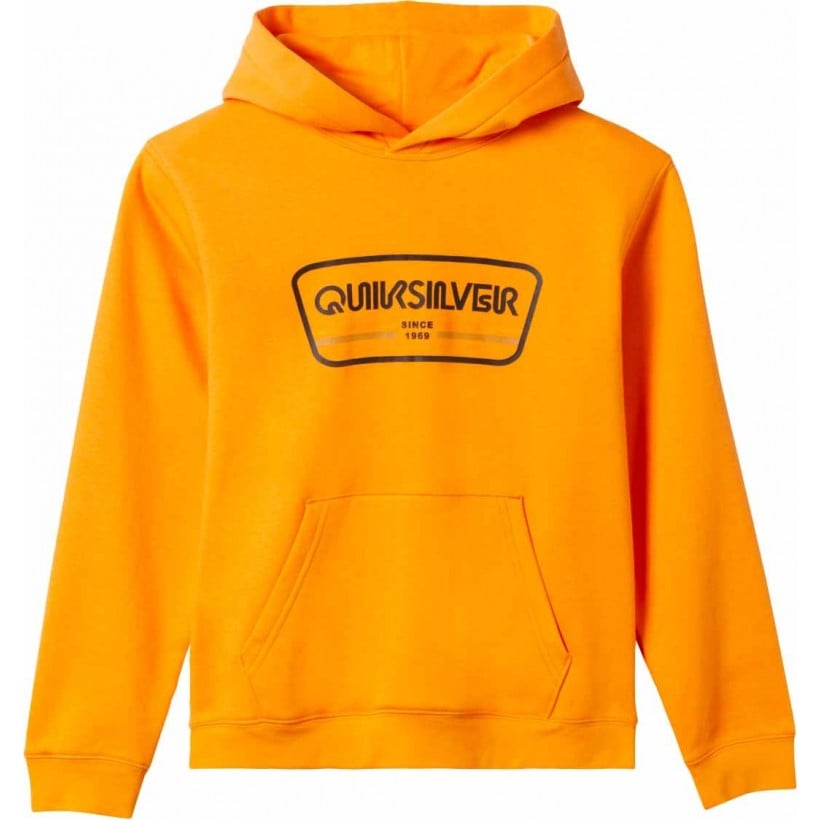 Suéter Quiksilver Graphic Youth Hoodie Orange