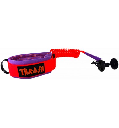 Bodyboard leash Thrash Biceps Point Orange/Purple