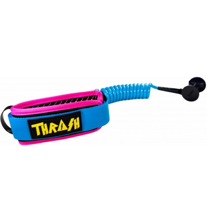 Bodyboard leash Thrash Biceps V-Grip 8mm Blue/Pink