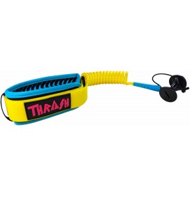 Leash de bodyboard Thrash Biceps V-Grip 8mm Yellow/Blue