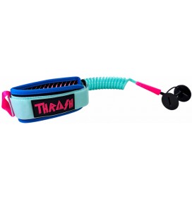 Bodyboard leash Thrash Biceps V-Grip 8mm Aqua/Blue