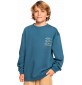 Felpa Quiksilver Omni logo Hoodie Youth Nebulas Blue