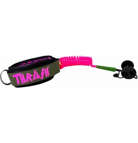 Bodyboard leash Thrash 9mm Ultra Series Pink/Green Army