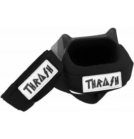 Leash de palmes de bodyboard Thrash avec Heel Pad Black/White