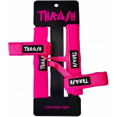 Thrash fin leash with heel pad Black/White