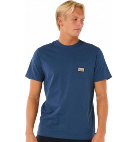 Rip Curl T-Shirt SURF PARADISE BADGE TEE Blue