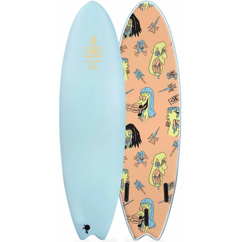 Tavola da surf softboard Ocean & Earth Brains EZI-Rider Fish