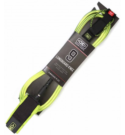 Leash Di Ocean & Earth Diamond Flex Longboard Knee Lime